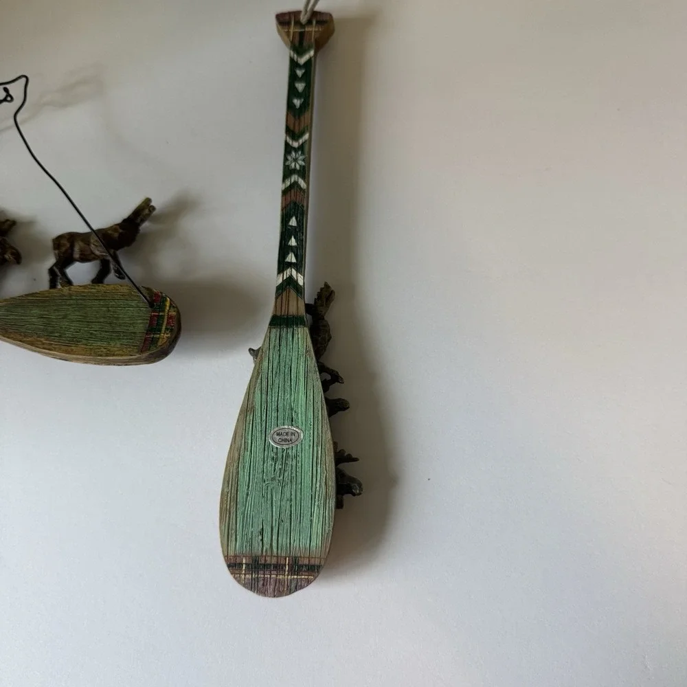 A Set of Decorative Folk Art Ornaments ‎ -rustic